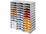 styro® Sortierstation styrodoc Standard SET, DIN C4, 12 Etagen/3-reihig/36 Fächer, grau/grau