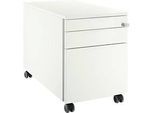 Schäfer Shop Select Rollcontainer 126, 3 Schübe, mit Griffnut, weiss/weiss