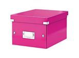 LEITZ® Ablage- und Transportbox Serie Click + Store, klein, für DIN A5, pink
