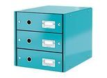 LEITZ® 3 Schubladen Click + Store, hoch, eisblau
