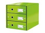 LEITZ® 3 Schubladen Click + Store, hoch, grün