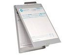 Klemmbrett, DIN A4, Aluminium, mit Formularhalterbox