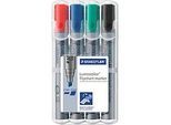 STAEDTLER Flipchartmarker Lumocolor 356BWP4, 4er Set