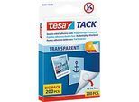 tesa Tack® Klebepads, transparent, doppelseitig klebend, 200 Stck.