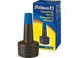 Pelikan Stempelfarbe, Verstreichflasche, 28 ml, ohne Öl, blau