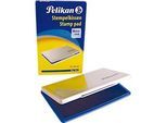 Pelikan Stempelkissen Gr. Nr. 1, für Gummi- und Polymerstempel, in Metallicgehäuse, 90 x 160 mm, blau