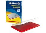Pelikan Stempelkissen Gr. Nr. 2, für Gummi- und Polymerstempel, in Metallicgehäuse, 70 x 110 mm, rot