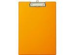MAUL Klemmbrett mit Folienüberzug, DIN A4, mit Aufhängeöse, 319 x 229 x 13 mm, orange