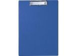 MAUL Klemmbrett mit Folienüberzug, DIN A4, mit Aufhängeöse, 319 x 229 x 13 mm, blau