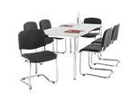 Komplettangebot Tisch, 1600 x 800 mm und 6 x ISO Swing