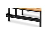 Schuhrost, für Sitzbank, B 1995 x T 200 mm, schwarz, ohne Bank
