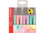 Stabilo® Boss Original Pastel Textmarker, Pastelltöne, 4er-Etui