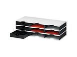 Sortierstation Set Styro styrodoc Trio, 9 Fächer, schwarz-grau/schwarz