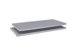 Schäfer Shop Genius Fachböden TETRIS SOLID, für Flügeltürenschränke, B600 mm, Stahlblech, pulverbeschichtet, weissalu, 2 Stück