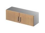 Schäfer Shop Genius Aufsatzschrank TETRIS SOLID, Stahlkorpus, 1 OH, B 1200 mm, Buche-Dekor/weissalu