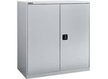 Flügeltürenschrank Schäfer Shop Select MS-i 12409, Stahlblech, B 950 x T 400 x H 1215 mm, 3 OH, Weissaluminium, bis 150 kg