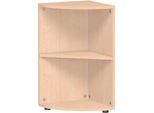 Eckabschlussregal PALENQUE, 2 OH, B 400 x T 400 x H 752 mm, Buche
