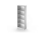 Schäfer Shop Genius Regal TETRIS SOLID, Stahlkorpus, 5 OH, B 800 x T 413 x H 2143 mm, weissalu