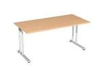 Schreibtisch PALENQUE, C-Fuss, Rechteck, B 1600 x T 800 x H 720 mm, Buche