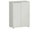 Schiebetürenschrank PALENQUE, 3 OH, B 800 x T 400 x H 1104 mm, lichtgrau