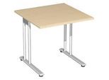 Schreibtisch PALENQUE, C-Fuss, Rechteck, B 800 x T 800 x H 720 mm, Ahorn