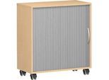 Querrollladenschrank PALENQUE, B 800 x T 400 x H 791 mm, Buche