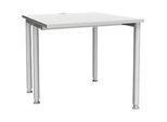 Schäfer Shop Genius Schreibtisch MODENA FLEX, Breite 800 mm, einseitig verkürzt, lichtgrau