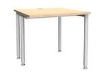 Schäfer Shop Genius Schreibtisch MODENA FLEX, Breite 800 mm, einseitig verkürzt, Ahorn