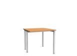 Schäfer Shop Genius Schreibtisch MODENA FLEX, Breite 800 mm, einseitig verkürzt, Buche
