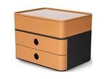 Schubladenbox HAN Allison Smart-Box Plus, 2 Schübe mit Trennwänden, Utensilienbox, stapelbar, ABS-K., caramel-brown