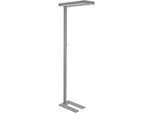 LED-Stehleuchte MAULjuvis, dimmbar, Bewegungs- und Tageslichtsensor, weissaluminium RAL 9006