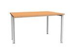 Schäfer Shop Genius Schreibtisch MODENA FLEX, Breite 1200 mm, einseitig verkürzt, Buche