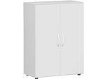 Flügeltürenschrank PALENQUE, 3 Ordnerhöhen, B 800 x T 420 x H 1104 mm, lichtgrau