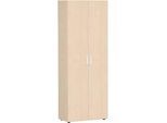 Aktenschrank ALICANTE, 6 Ordnerhöhen, 5 Böden, abschliessbar, B 800 x T 400 x H 2160 mm, Ahorn