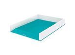 LEITZ® Ablagekorb WOW Duo Color, DIN A4, weiss/eisblau