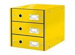 LEITZ® 3 Schubladen Click + Store, hoch, gelb