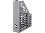 Stehsammler KARMA, DIN A4/C4, 100% Recyclingmaterial, B 76 x T 246 x H 315 mm, H vorne: 148 mm, grau