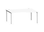 Schäfer Shop Genius Freiformschreibtisch MODENA FLEX, Ansatz rechts B 1800 mm, weiss
