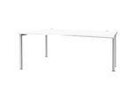 Schäfer Shop Genius Freiformschreibtisch MODENA FLEX, Ansatz links, weiss
