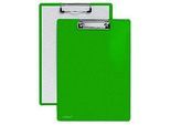 Klemmbrett A4, Klemme mit schützenden Kunststoffecken, PP, grün