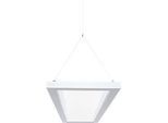 LED-Pendelleuchte Dotlux OFFICE, Leistung 54 W, 5670 lm, 3000-5500 K, 3-stufig dimmbar, signalweiss RAL 9003