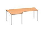 Schäfer Shop Genius Winkelschreibtisch MODENA FLEX 90°, Ansatz links, B 2000 mm, Buche