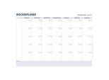 Wochenplaner Staedtler Lumocolor® 641 A1-1, Format A1, trocken & nass abwischbar, inkl. Universalstiften & Stifteklammern, Kunststoff