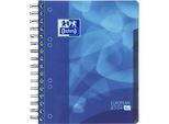 Projektbuch OXFORD School Projectbook, DIN A5+, 120 Blatt, liniert, mit Rand, 6-fach-Lochung, Doppelspiralbindung, blau