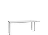 Schäfer Shop Genius Schreibtisch MODENA FLEX, 4-Fuss-Rechteckrohr, beidseitig, B 1800 mm, lichtgrau