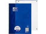 Collegeblock OXFORD School DIN A4+, 80 Seiten, kariert, Rand links, blau
