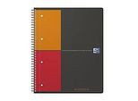 Collegeblock Oxford International Activebook, 80 Seiten, DIN A4+, kariert, 4-fach gelocht, Rand links, Optik Paper®, Doppelspiralbindung