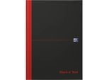 Notizbuch OXFORD B&R DIN A4, kariert, 96 Blatt, schwarz/rot