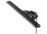 LED Notebookleuchte UNILUX VISIOLIGHT, für Monitore mit Stärke 5- 30 mm, 5 W, 500 lm, 3000-5000 K, dimmbar, um 120° schwenkbar, USB, Klemmfuss, schwarz