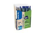 Kugelschreiber PILOT Bottle 2 Pen Ecoball, blau, Strichbreite 0,6 mm, dokumentenecht, nachfüllbar, 86 % Recyclingmaterial, 10 Stück + 10 Minen blau